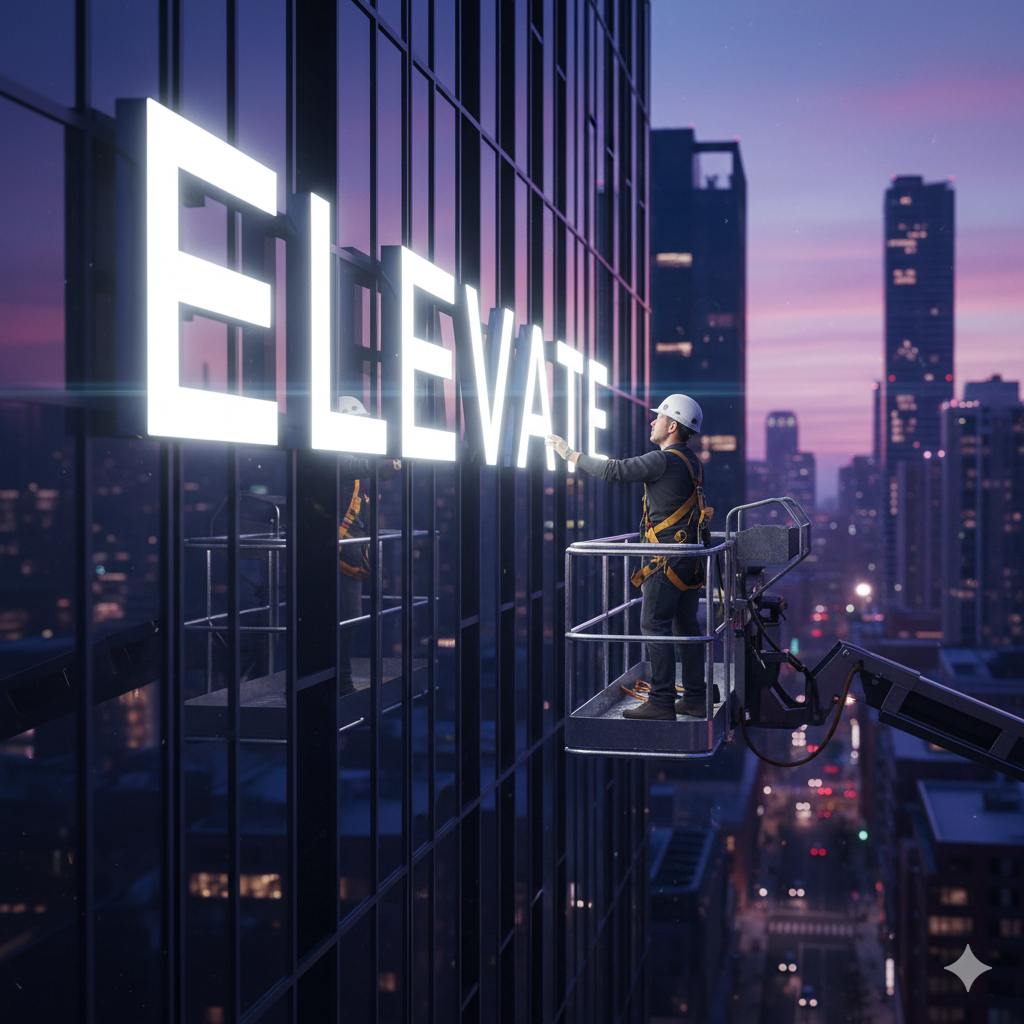 Pose enseigne sur façade Paris